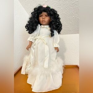 18” Porcelain Angel Doll - Vintage Collectible Item